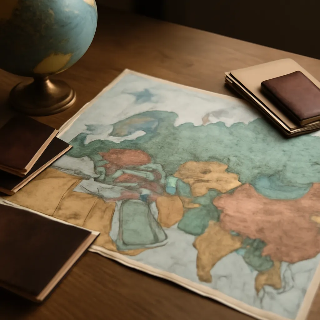 Carte et documents illustrant la diversité des origines slaves et d'Asie centrale