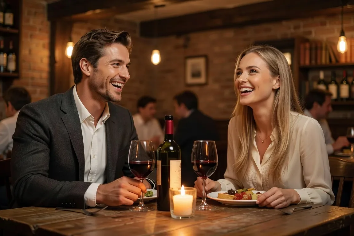 Premier rendez-vous avec une femme russe dans un restaurant intime