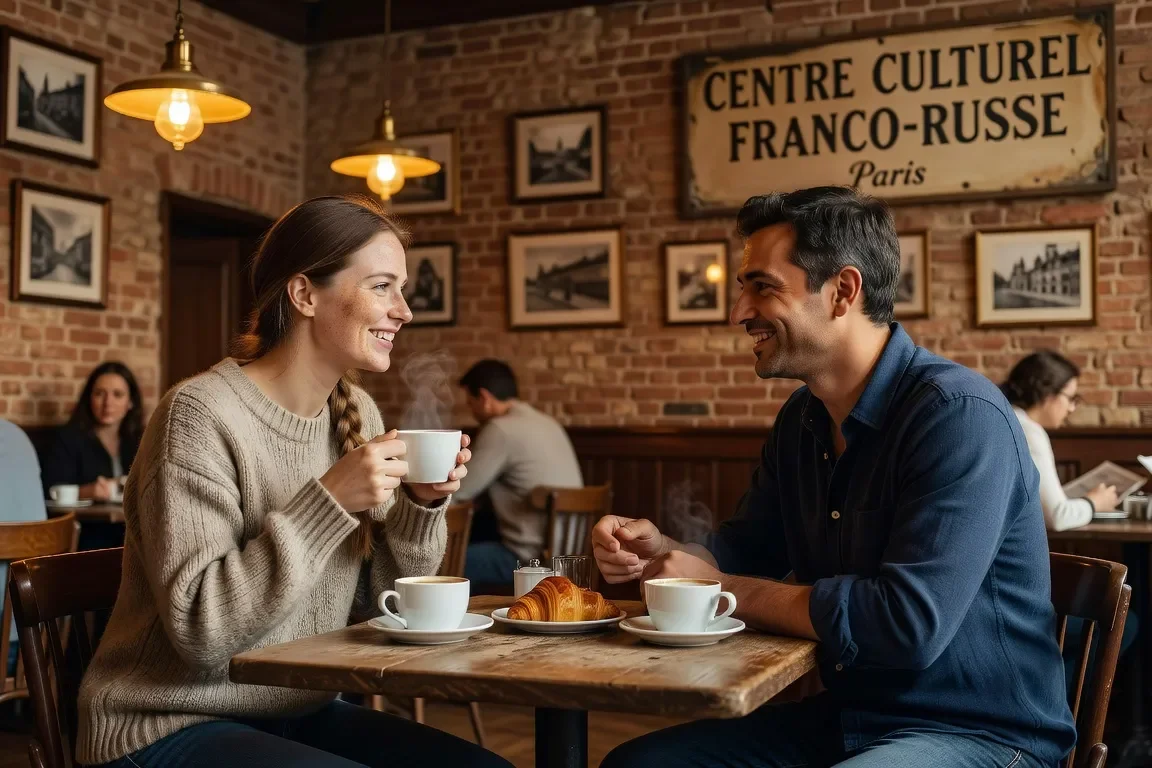 Rencontre avec la diaspora slave dans un cafe parisien